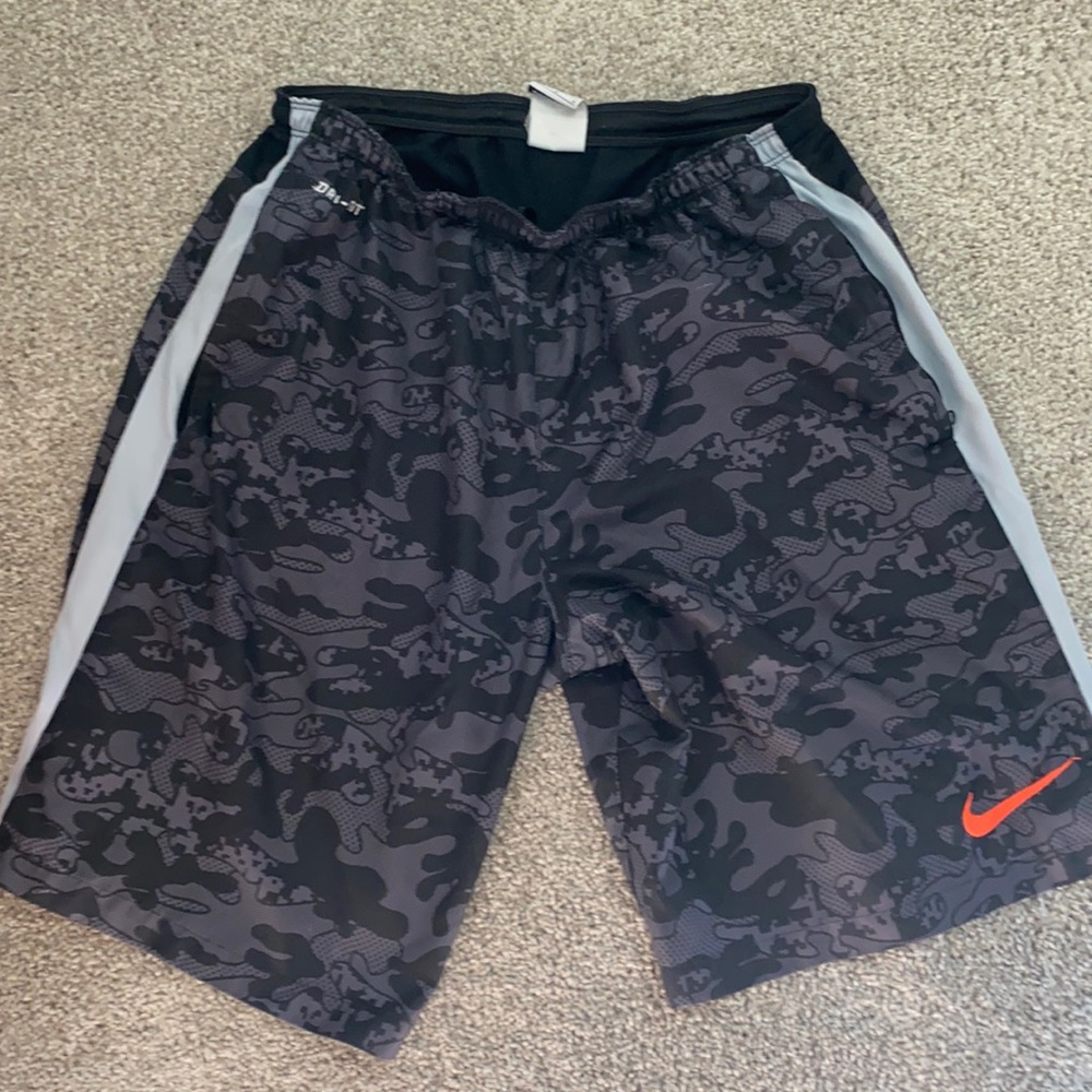Nike Dri-Fit soccer shorts.